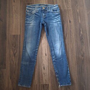 💙 Miss Sixty J Lot Low Rise Leg Zipper Denim Jeans Size 28 Y2K Coastal Cowgirl